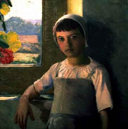 Lilla Cabot Perry La Petite AngEle, oil painting image